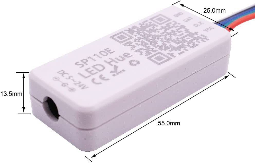 SP110E Bluetooth RGB Controller For WS2812B Strips - Foto 14