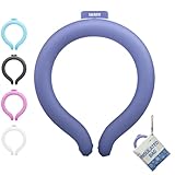 SALNAROネック冷却チューブ(クーラーバッグ付き)、暑い天候で再利用可能で長持ちする冷却リリーフクーラー。男性と女性、アウトドア、屋内、スポーツ、旅行での使用に適しています(パープル)。