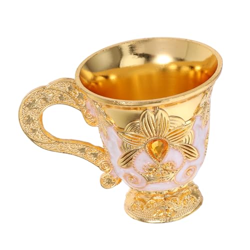 Veemoon Copa Mini De Europeo Taza De Vino De Metal Con Diseño Vintage Para Uso Casa y Acampada