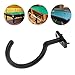 Snooker Billiard Cue Hooks, Bridge Rod and Ball Rack Hooks, Durable Tripod Hook Rack Holder with 2 Screws, Hanging Pool Table Rack for Pool Table