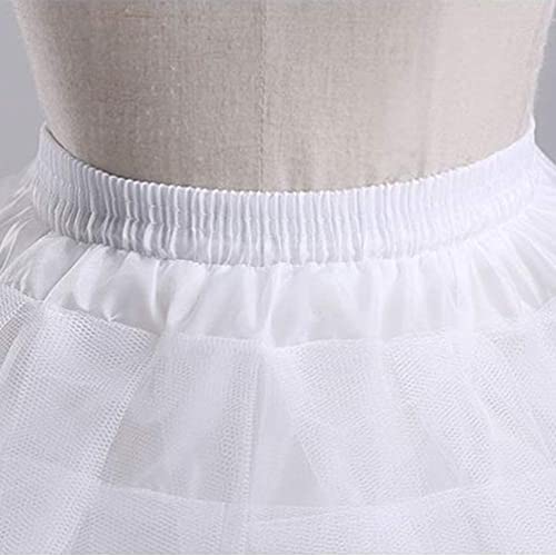 Kids White Mini 3 Layers Wedding Flower Girl Petticoat/Underskirt/Crinoline Slips3