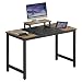 Produktbild eSituro Schreibtisch mit Monitorständer 120 x 60 cm, Stahlgestell Computertisch im Industrial Design, PC Tisch Arbeitstisch für Büro, Homeoffice, Arbeitszimmer, Rustikales Braun/Schwarz, SCD0211