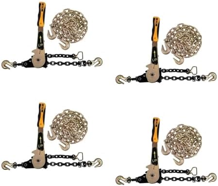 2 Pack For 3/8"X20' G70 Tow Chain Tie Down Binder Chain Flatbed - Foto 12