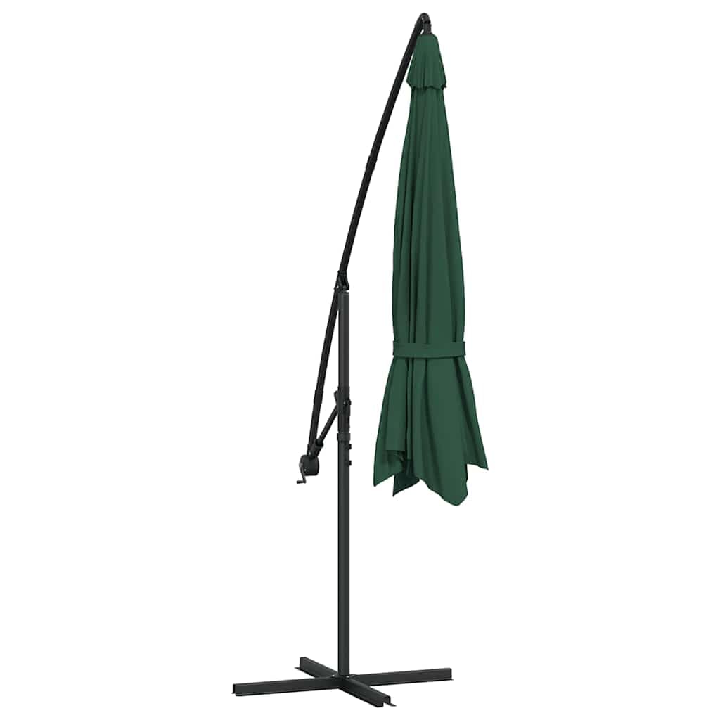 Fengshui Parasol przeciwsłoneczny 3,5 m zielony poliester