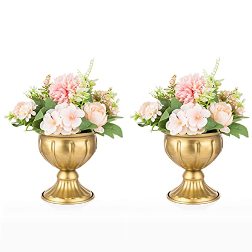 Nuptio 2 Pcs Metal Flower Vase For Wedding Centerpieces cover