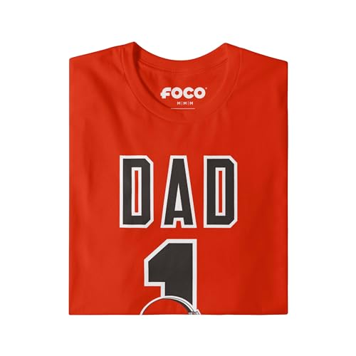 Image of FOCO NFL Mens NFL Team Logo Tee Shirt #1 Dad T-Shirt