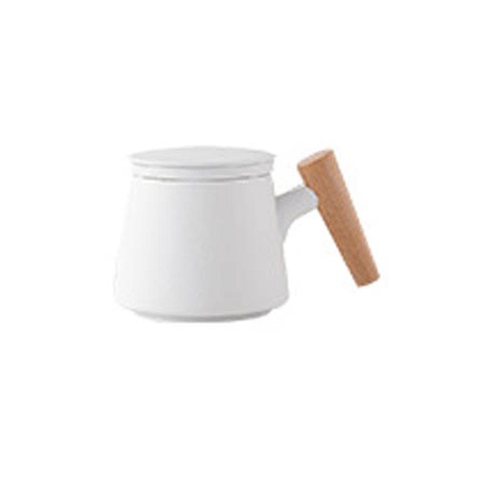 MRKU Tasses à café, Tasses à thé, Tasses à Lait, Tasses à thé en céramique avec Couvercle, Filtre, Tasses de Bureau, Tasses à thé et à Eau, Tasses à thé, Tasses à Cappuccino 10,1 oz