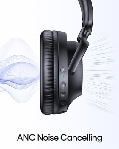 image for TAGRY Hybrid Active Noise Cancelling Bluetooth Headphones 100H Playtim