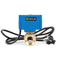 U.S. Solid Motorisierter Kugelhahn 220V AC mit Stecker 1 Zoll DN25, stromlos offen, 2-wege Messing-Elektrokugelhahn, automatische Rückkehr – Ansicht 2