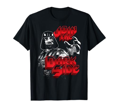 T-shirt Star Wars Vader Join The Dark Side graphique 3D vêtement geek noir