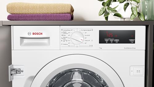 Miniatura 3 de Bosch - Lavadora Integrable, 60 Cm, 7 Kg, Serie 6, Ecosilence, Blanco, Wiw24306es.