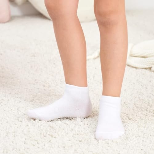 Image of Zaples Baby Non Slip Grip Ankle Socks with Non Skid Soles for Infants Toddlers Kids Boys Girls
