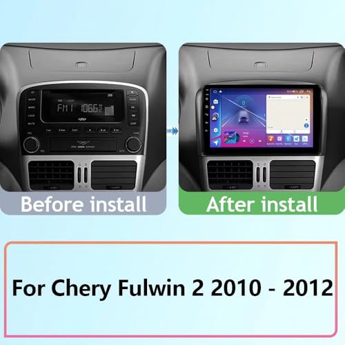 Radio de coche 2 DIN para Chery Fulwin 2 que soluciona mapas lentos 2
