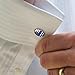 GRAPHICS & MORE Thin Blue Line American Flag Round Cufflink Set Silver Color
