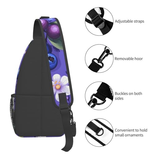Bolso tipo Sling Azul para Hombre y Mujer miniatura 5