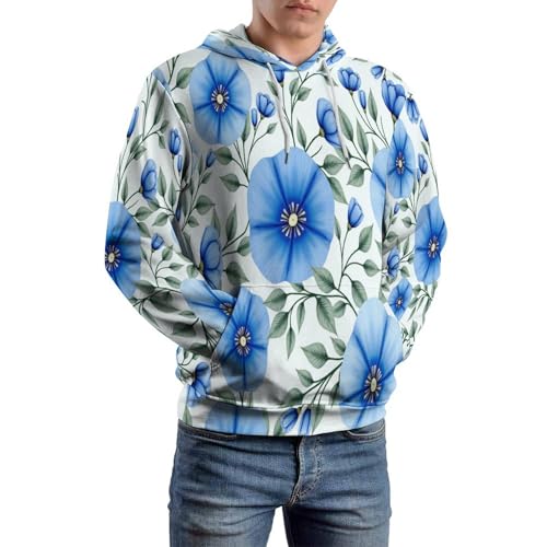 Sweat à capuche fleurs aquarelle 3D unisex pour adulte veste de sport d'automne