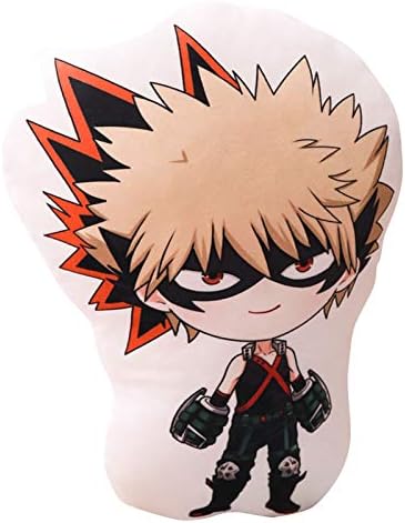 Zhongkaihua My Hero Academia Pillow Plush Izuku Midoriya/Bakugou Katsuki/Todoroki Shoto 3D Printing Plush Cushion Anime Pillow Doll Toys