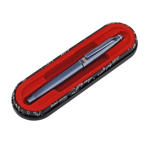 Image of Oliver Corbet Matte Blueberry Fountain Pen - Brass Body | Iridium Tip | Premium Matte Blueberry Finish | Ink Cartridge | Gift T-Box Included