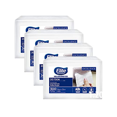 Guardanapo Interfolhado Folha Dupla Elite Excellence Com 1.200 Folhas