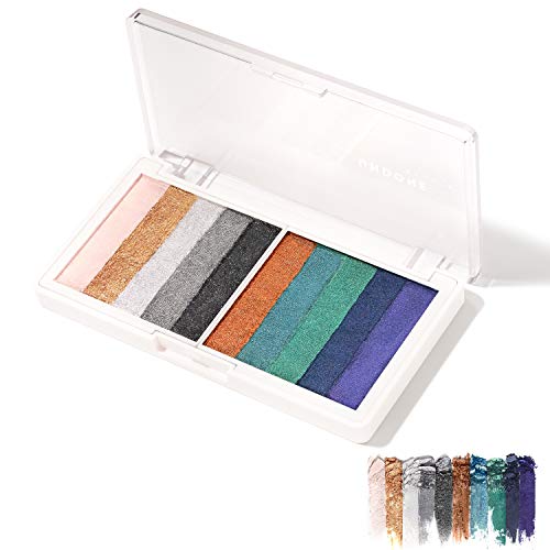 Undone Beauty Curator Eye Palette with Wet to Dry, High Pigment Smoky Eye Shadow and Castor Oil for Nourishing & Conditioning - Blendable Shadow, Highlight & Liquid Liner in Matte to Shimmer - Smoke