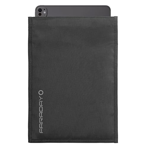 Faraday Defense Faraday Bag Jacket Pro for Tablets | Magnetic Closure, Shielding - Law Enforcement & Military, Travel & Data Security, Privacy, Anti-Tracking Anti-Hacking Black (Tablet) by Faraday Defense - Used condition - US$71.24