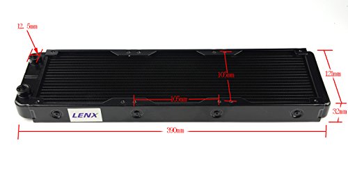 BXQINLENX 18 Pipe Aluminum Heat Exchanger Radiator for PC CPU CO2 Laser Water
