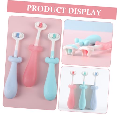 Brosse à dents manuelle design mignon VICASKY pour la routine du matin des petits - 3