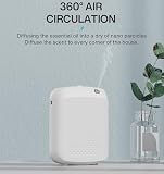 Inteligentny dyfuzor zapachowy, dyfuzor zapachowy do całego domu i kolekcja hotelowa, pojemność 400 ml, obsługa pilota Bluetooth/WiFi, cicha praca, montaż na ścianie / stole