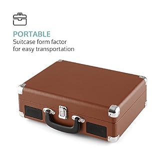 auna Peggy Sue Record Collector Set (Tourne-Disque Portable et Valise à vinyles au Desing rétro, 2 Haut-parleurs… - Les Beatles, Paul McCartney, John Lennon, RIngo Starr, George Harrison auna Peggy Sue Record Collector Set (Tourne-Disque Portable et Valise à vinyles au Desing rétro, 2 Haut-parleurs… – Image 5