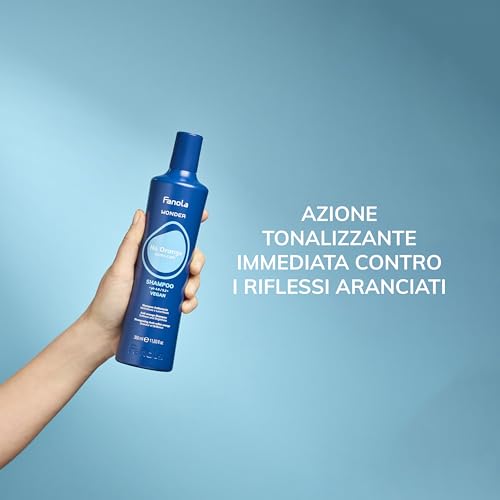 Fanola Wonder NoOrange Shampoo, Champú Anti-Anaranjado, 350 ml