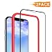 Produktbild SAEYON [2 Stück] Panzerglas Schutzfolie für Apple iPhone 11 / iPhone XR, 3D Full Cover für Apple iPhone 11 / iPhone XR Panzerglasfolie Displayschutzfolie mit Positionierhilfe 6,1'', Schwarz