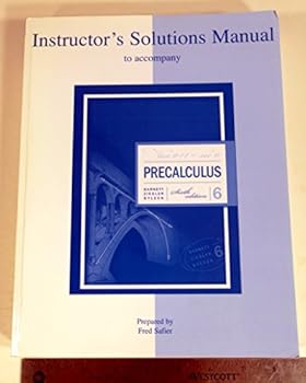 Paperback Instructor Solutions Manual for Precalculus 6th Edition Book