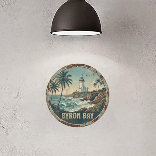 Byron Bay Plaque métallique rétro en métal Motif australien – vue 7