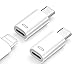 ライトニング タイプc 変換 (2個セット) PD35W急速充電, 480Mbps高速でデータ転送, Light-ning USB-C 変換アダプタ for iPhone 15 / 16 Plus Pro Max シリーズ Galaxy S23 Note 20 iPad Pro Air 2021 Macbook,イヤホン対応不可, ホワイト