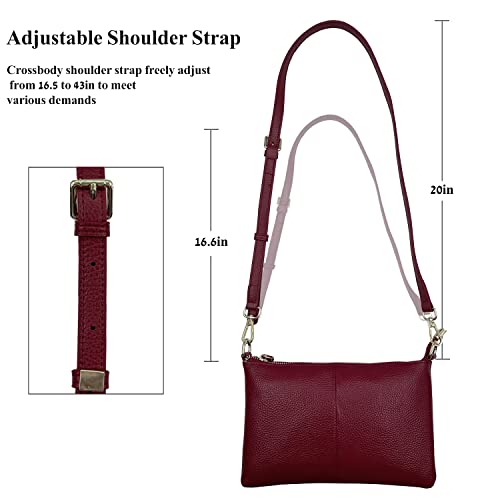 Image of Beurlike Leather Wristlet Wallet Clutch Purses For Women Small Crossbody Phone Bags