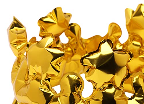 Toyland® Inflatable Shiny Metallic Wearable Gold Crown - Fancy Dress Accessories - Image 2
