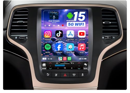 8Core Car Radio for Jeep Grand Cherokee 2014 2015 2016 2017 Tesla Style