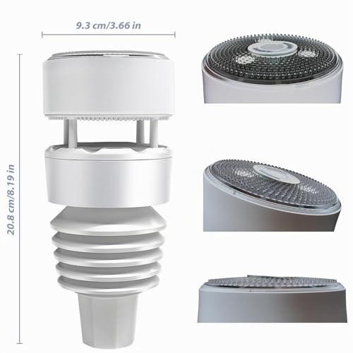 Miniatura 2 de Ecowitt Wittboy Gw2001 Estación Meteorológica, 3 En 1 Pasarela Interior Wifi Hub Gw2000 7 En 1 Sensor Meteorológico Inalámbrico Doméstico Ws90 Con Alimentación Solar, 868