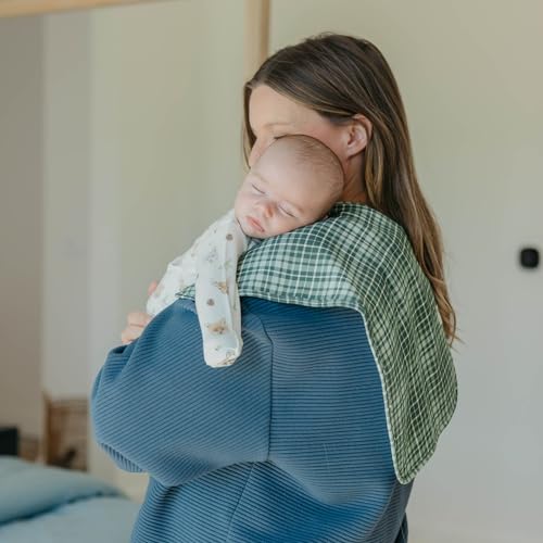 Image of Copper Pearl Premium Baby Burp Cloths - 3-Pack Large Cotton Burp Cloths, Extra Soft Spit Up Rags with 3 Absorbent Layers, Perfect for Baby Boy and Baby Girl Gifts