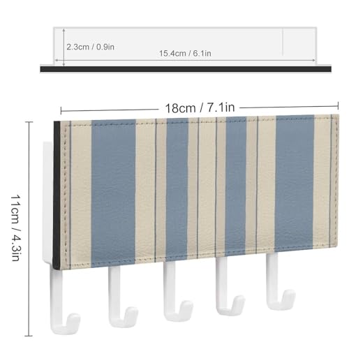 Colgador para llaves de pared autoadhesivo con estante porta correo 3