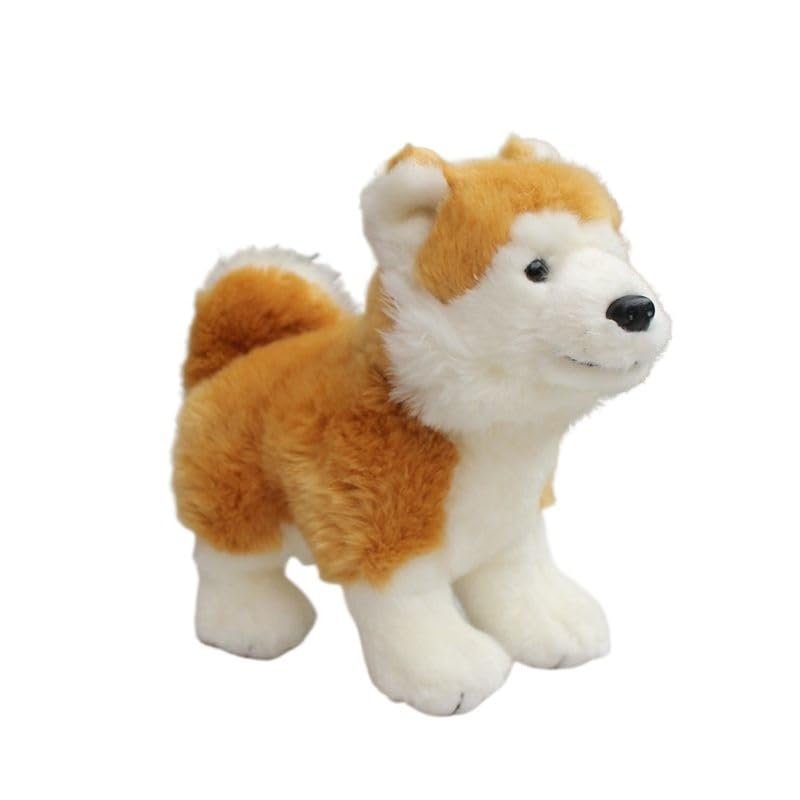 Peluche Shiba Inu Akita : un chiot doux affectueux pour réconforter les enfants au quotidien