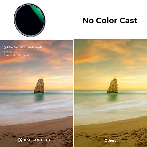 K&F Concept 86mm Neutral Density Filter 10 Stops ND 1000 Filter HD 18 Layer Neutral Grey ND Lens Filter with Multi-Resistant Nano Coating