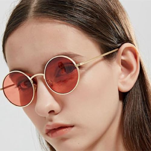 Super Round Women Sunglasses Fashion Men Dark Green Lens Shades UV4003