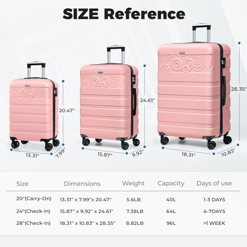 Krute Luggage 28 Inch Suitcase With Wheels Large Hard Shell Suitcases Lightweight PC ABS TSA Lock Checked Luggages2