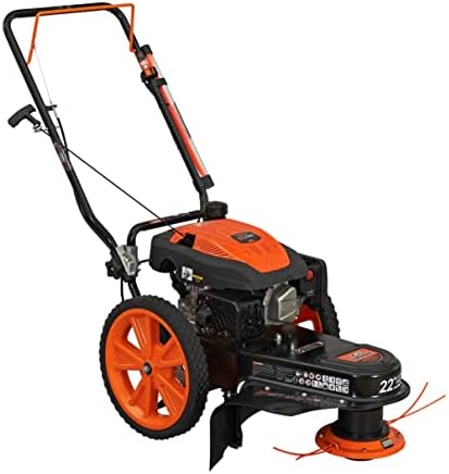 YARDMAX YL2250 22 in. 170cc Gas Walk Behind String Trimmer Mower, Orange