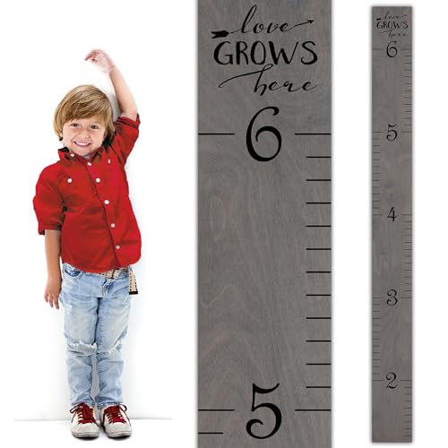 Wooden Growth Chart for Wall (63" x 5.75") – Love Grows Here