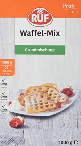 RUF Waffelteig Backmischung Fertigmischung für Gastronomie 1 kg | Waffelmix zur Herstellung von Waffeln Profi Gastro Packung