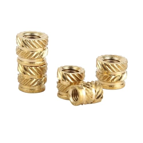 Insertos de rosca, Tuercas de inserción roscadas moleteadas de latón termoendurecibles for piezas de impresión 3D, inserción de plástico termofusible