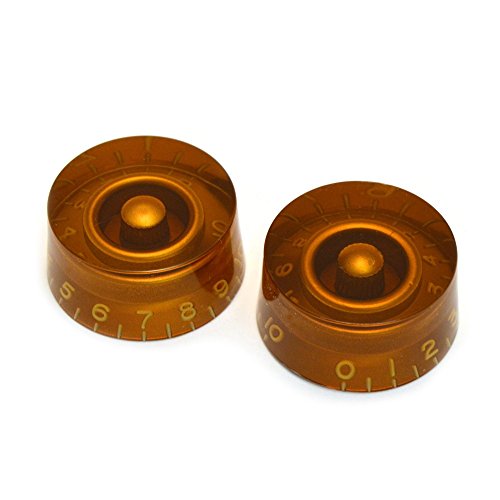 Allparts Vintage Style Speed Knobs - Amber #TOP9
