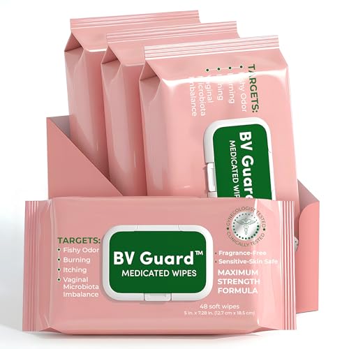 Image of Bacterial Vaginosis Feminine Wipes for Odor, Itching & Discharge Pack of 4